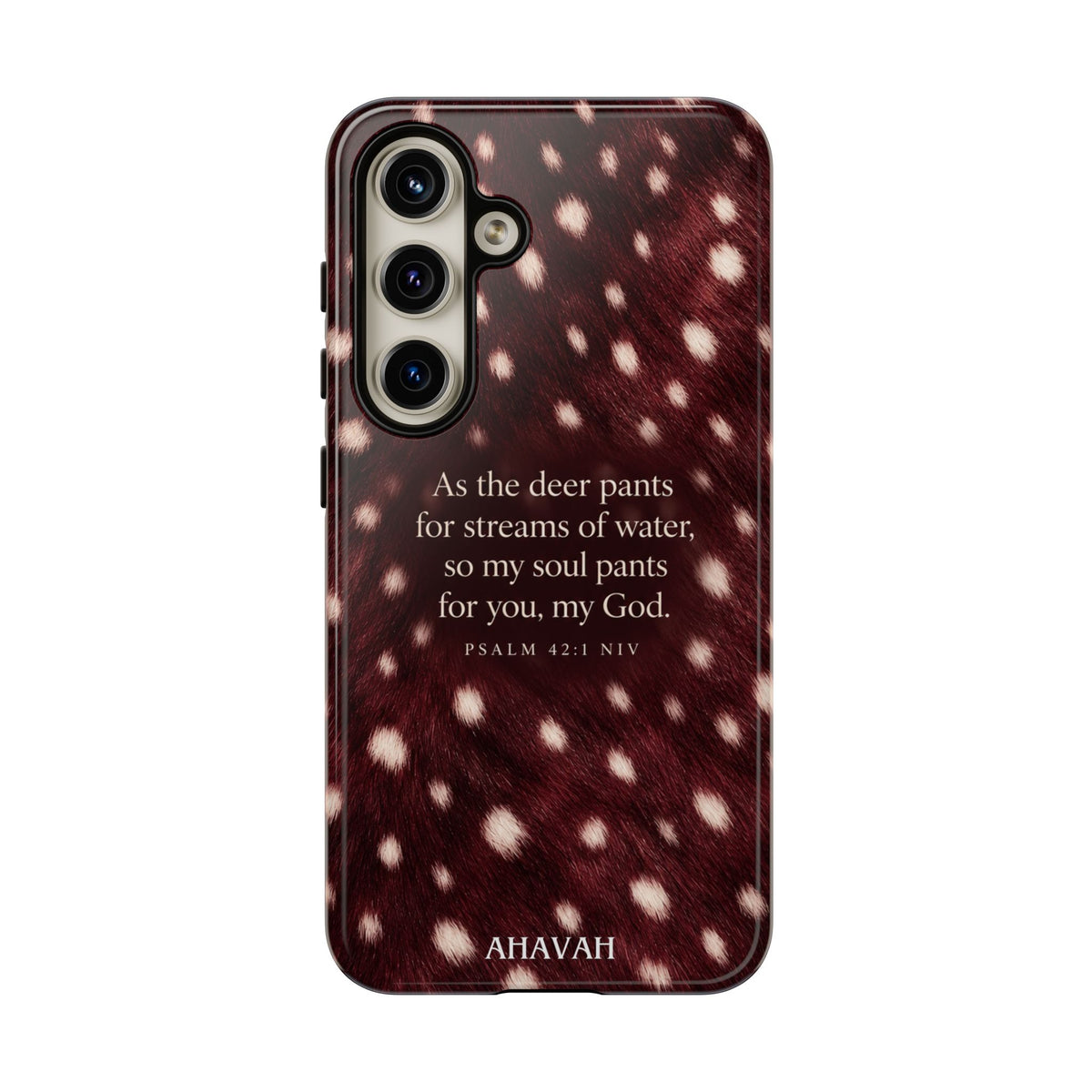 Psalm 42:1 Anointed Wine Fawn Phone Case