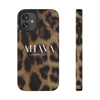 Leopard Print Ahava Phone Case