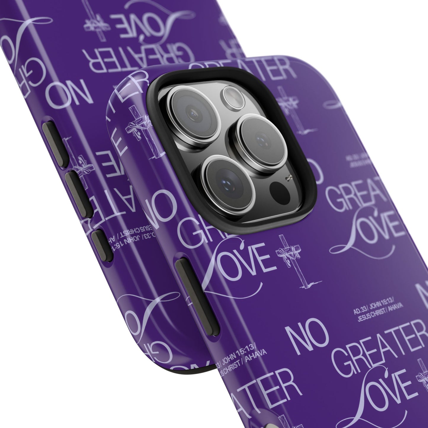 "No Greater Love" Purple Phone Case