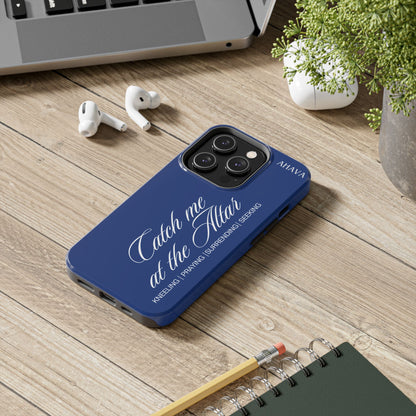 "Catch Me at the Altar" Blue Phone Case