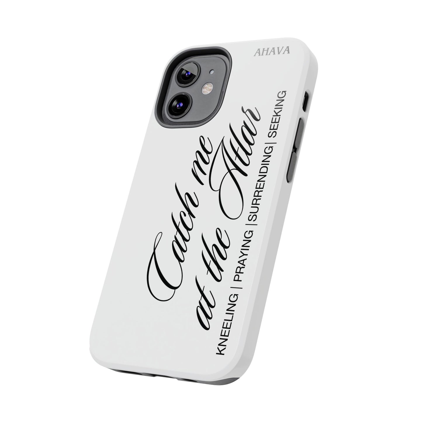 "Catch Me at the Altar" White Phone Case