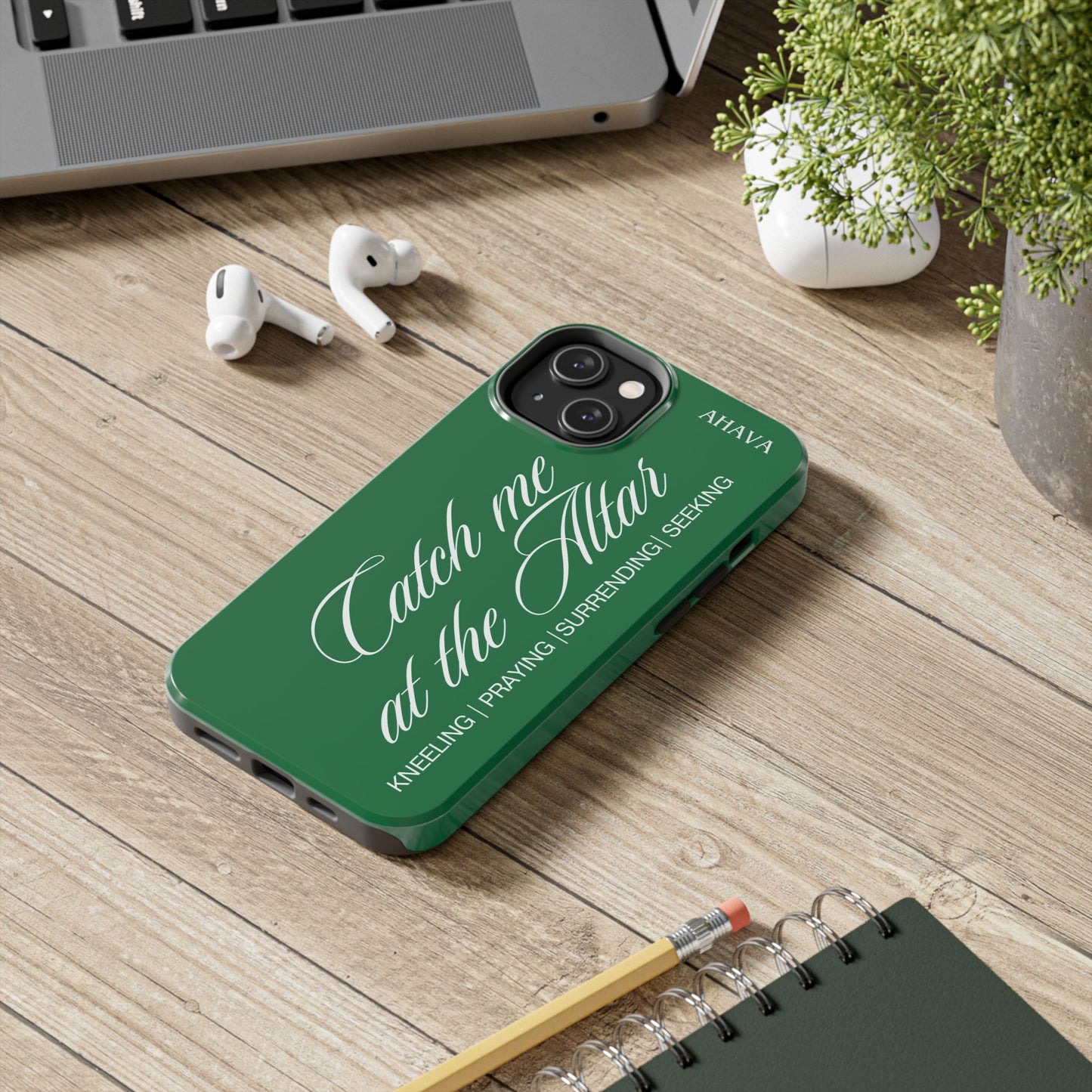 "Catch Me at the Altar" Green Phone Case