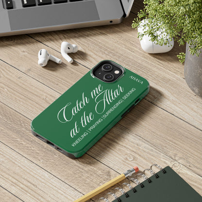 "Catch Me at the Altar" Green Phone Case