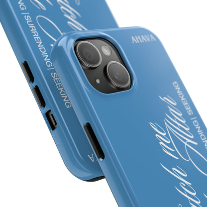 "Catch Me at the Altar" Light Blue Phone Case