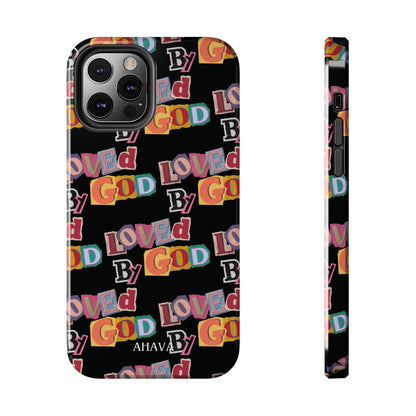"Loved by God" Black Phone Case