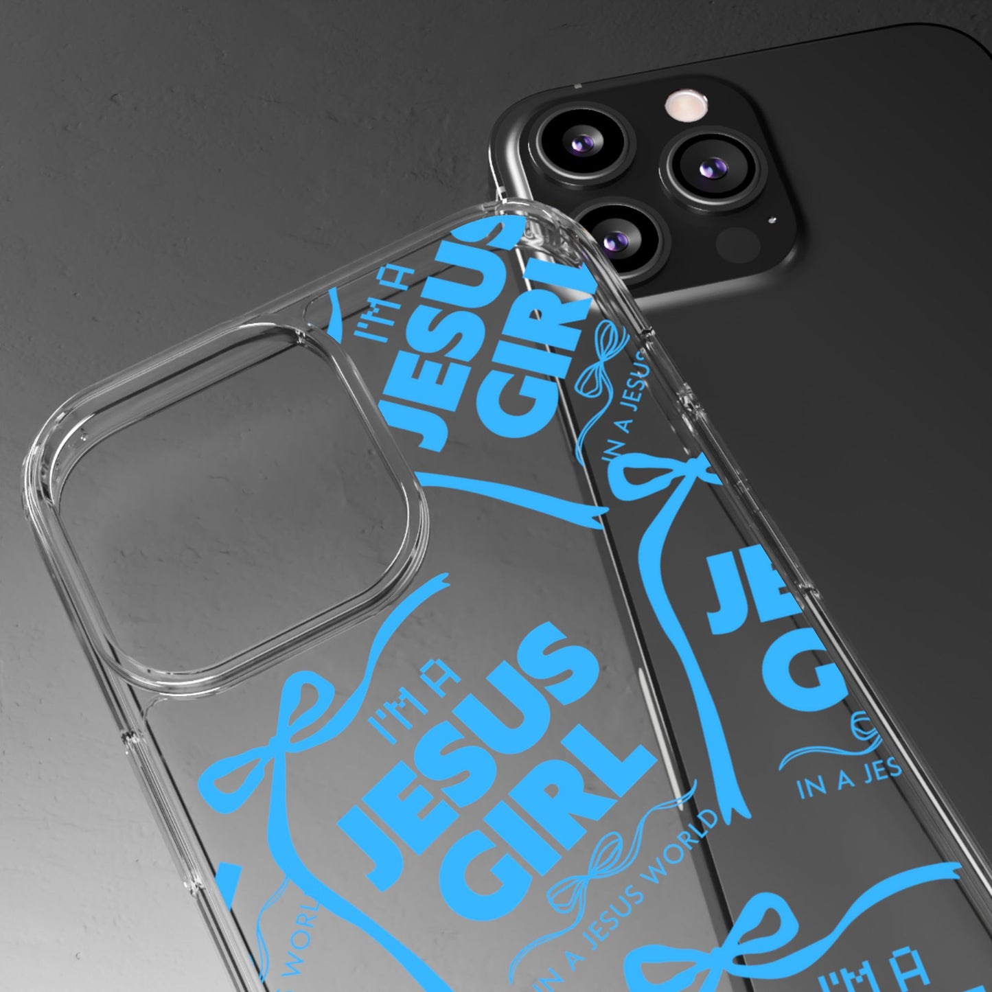 I'm a Jesus Girl Blue Case -Clear