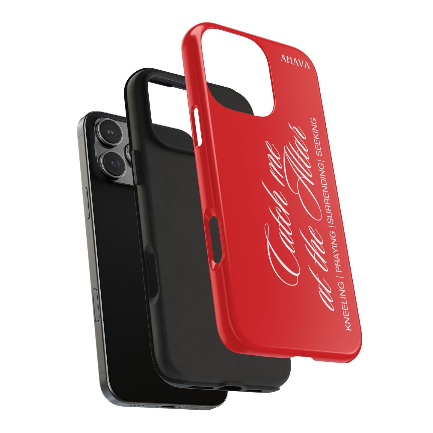 "Catch Me at the Altar" Red Phone Case