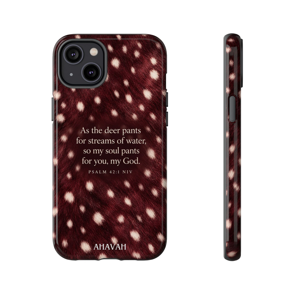Psalm 42:1 Anointed Wine Fawn Phone Case