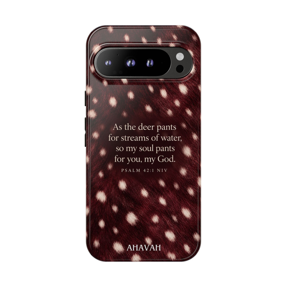Psalm 42:1 Anointed Wine Fawn Phone Case