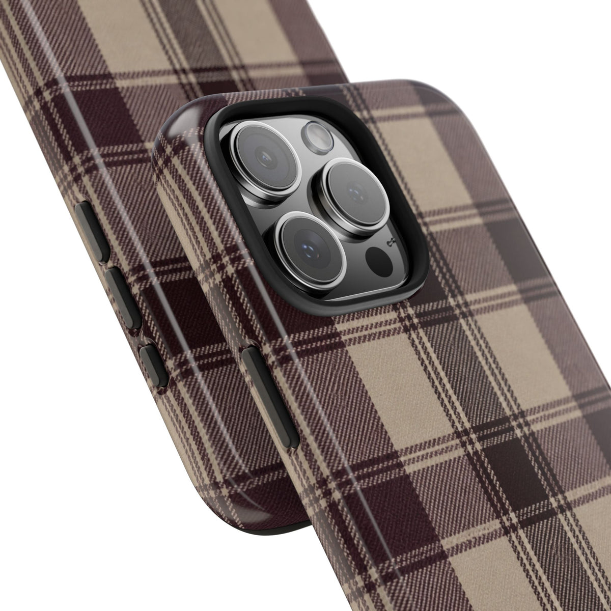 Abba’s Embrace | Warm Teddy Plaid Phone Case