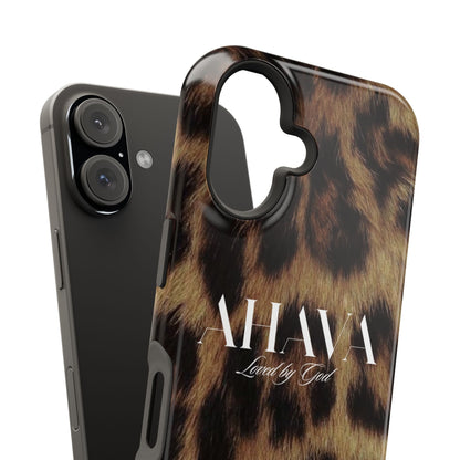 Leopard Print Ahava Phone Case