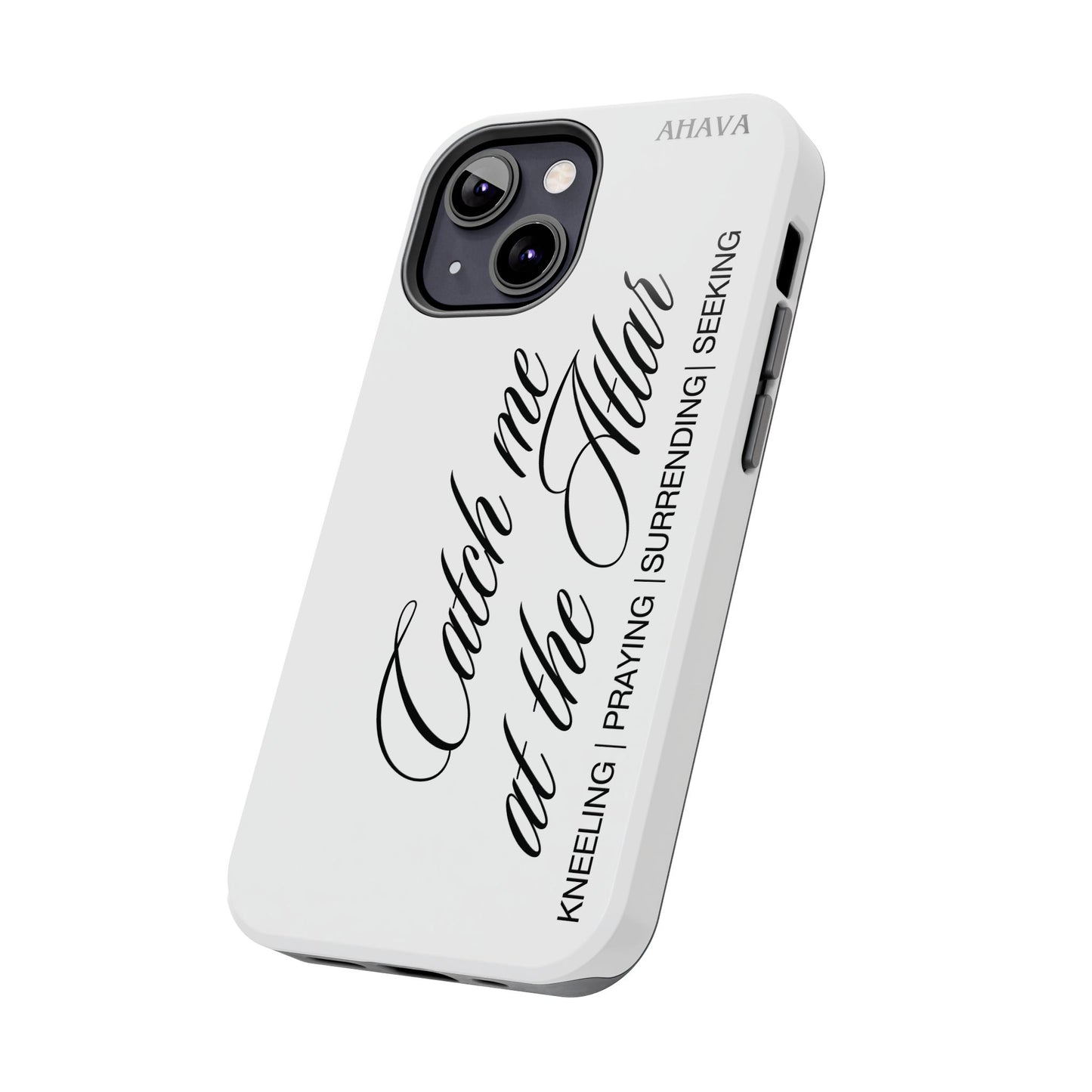"Catch Me at the Altar" White Phone Case