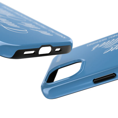 "Catch Me at the Altar" Light Blue Phone Case