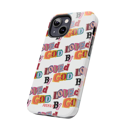 "Loved by God" white Phone Case
