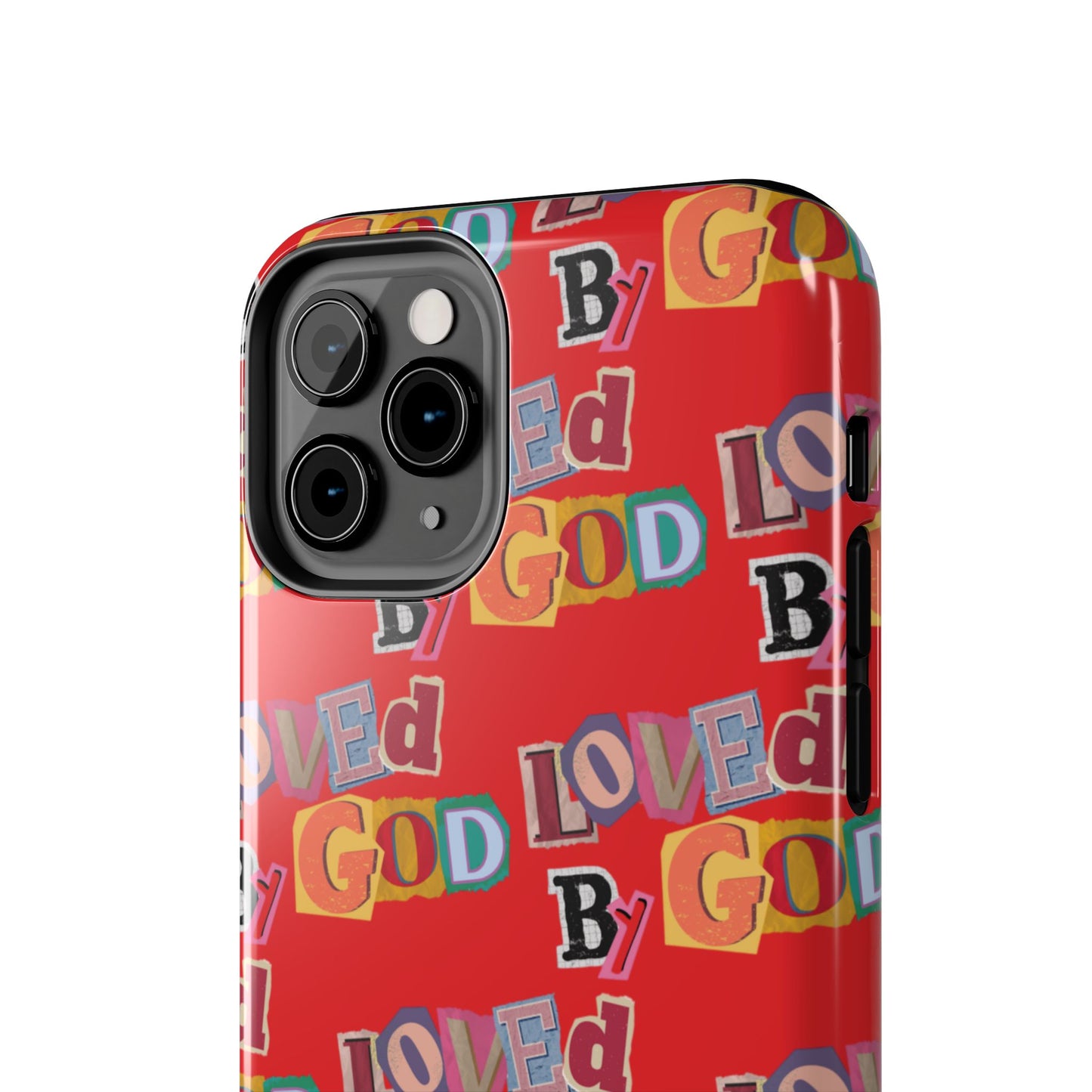 "Loved by God" Red Phone Case