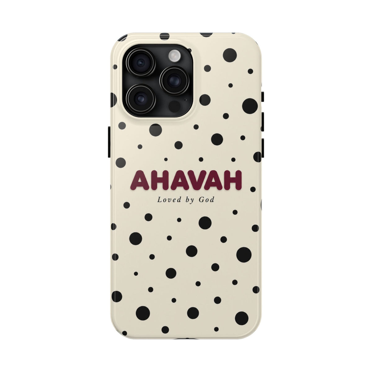 Ahavah Ivory Polka Dots Phone Case