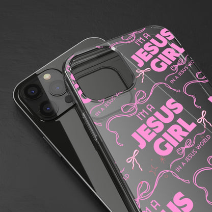 I'm a Jesus Girl Pink Case -Clear