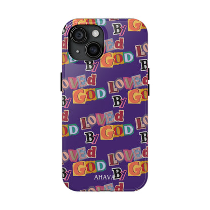 "Loved by God" Purple Phone Case