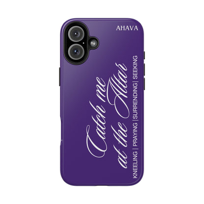 "Catch Me at the Altar" Purple Phone Case
