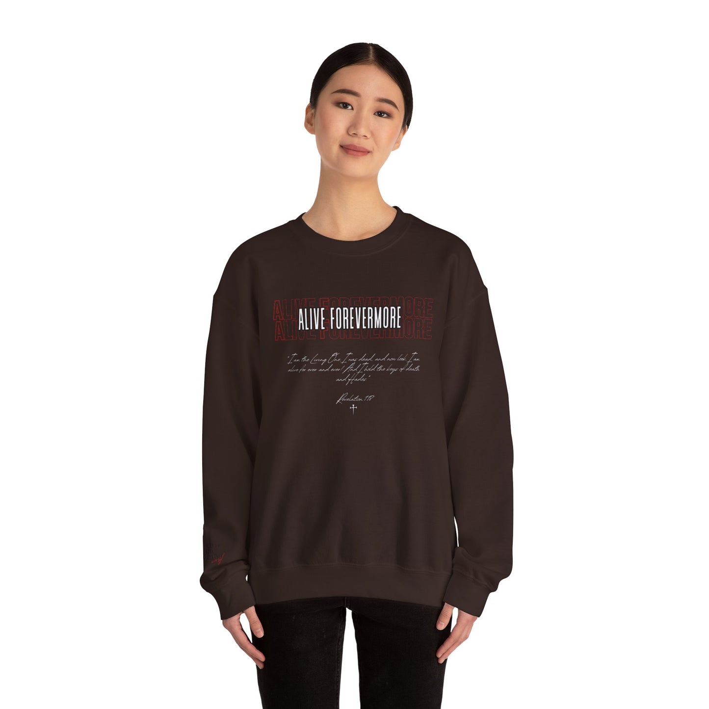 Alive Forevermore Sweatshirt – Revelation 1:18