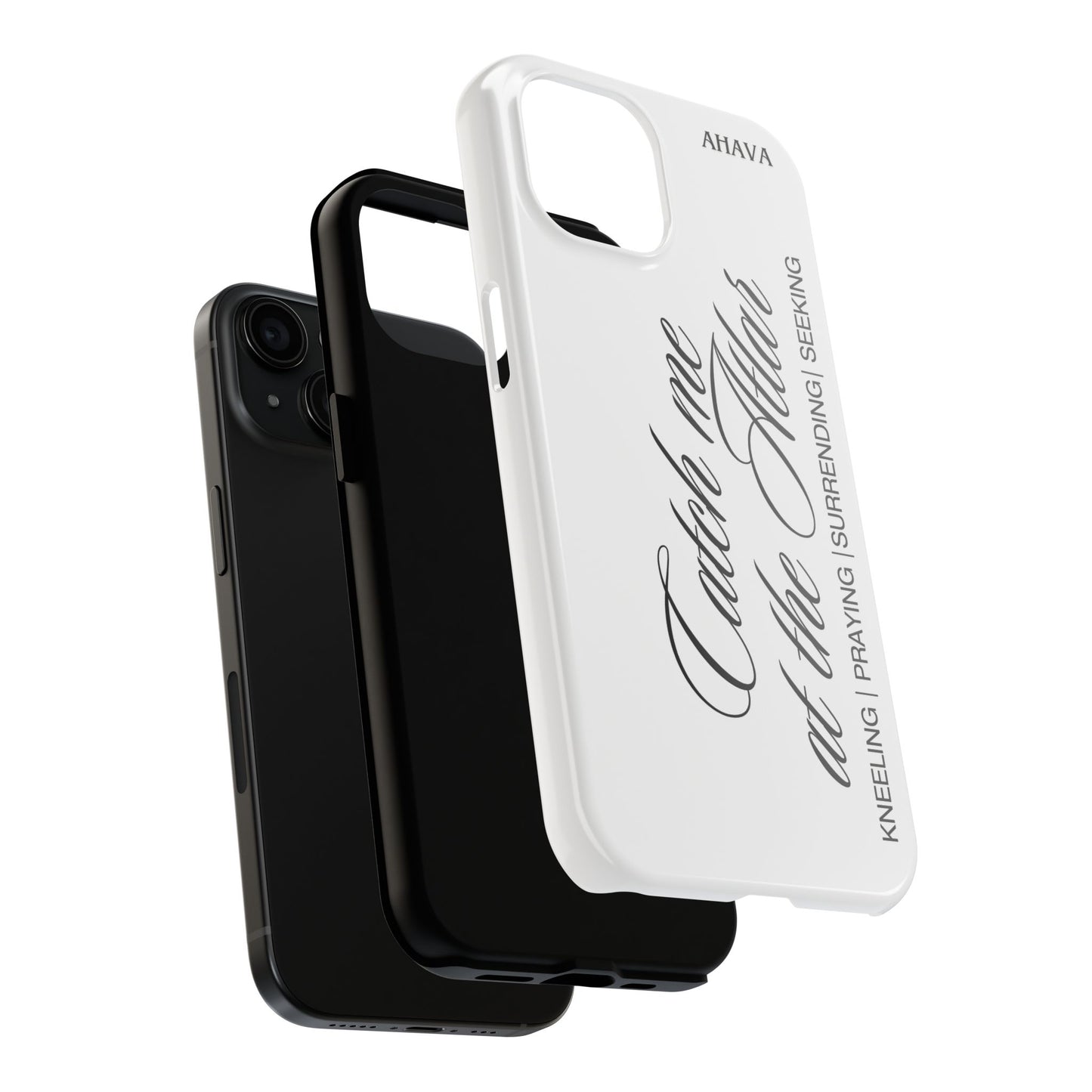 "Catch Me at the Altar" White Phone Case