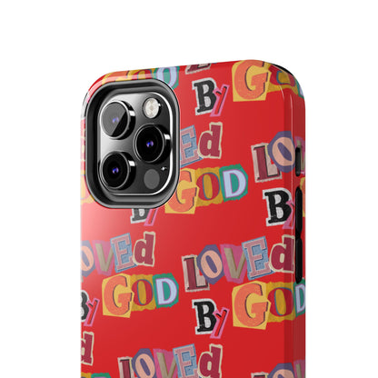 "Loved by God" Red Phone Case