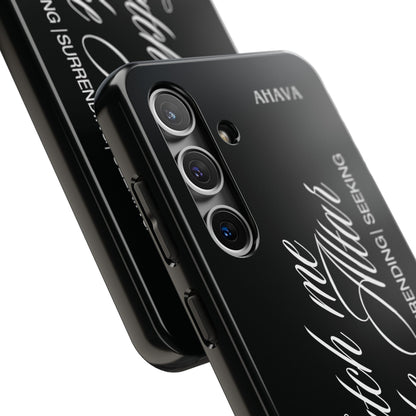 "Catch Me at the Altar" Black Phone Case