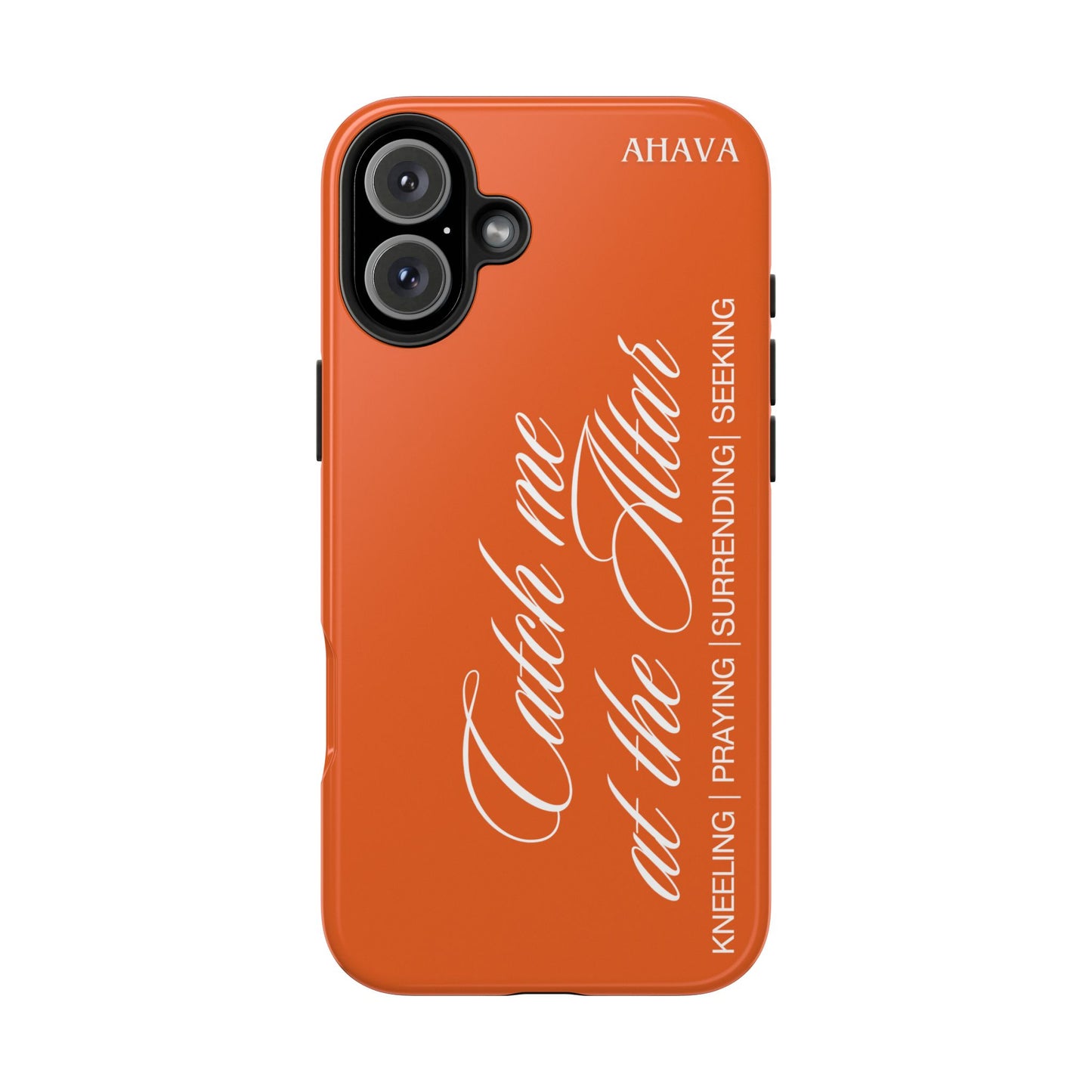 "Catch Me at the Altar" Orange Phone Case