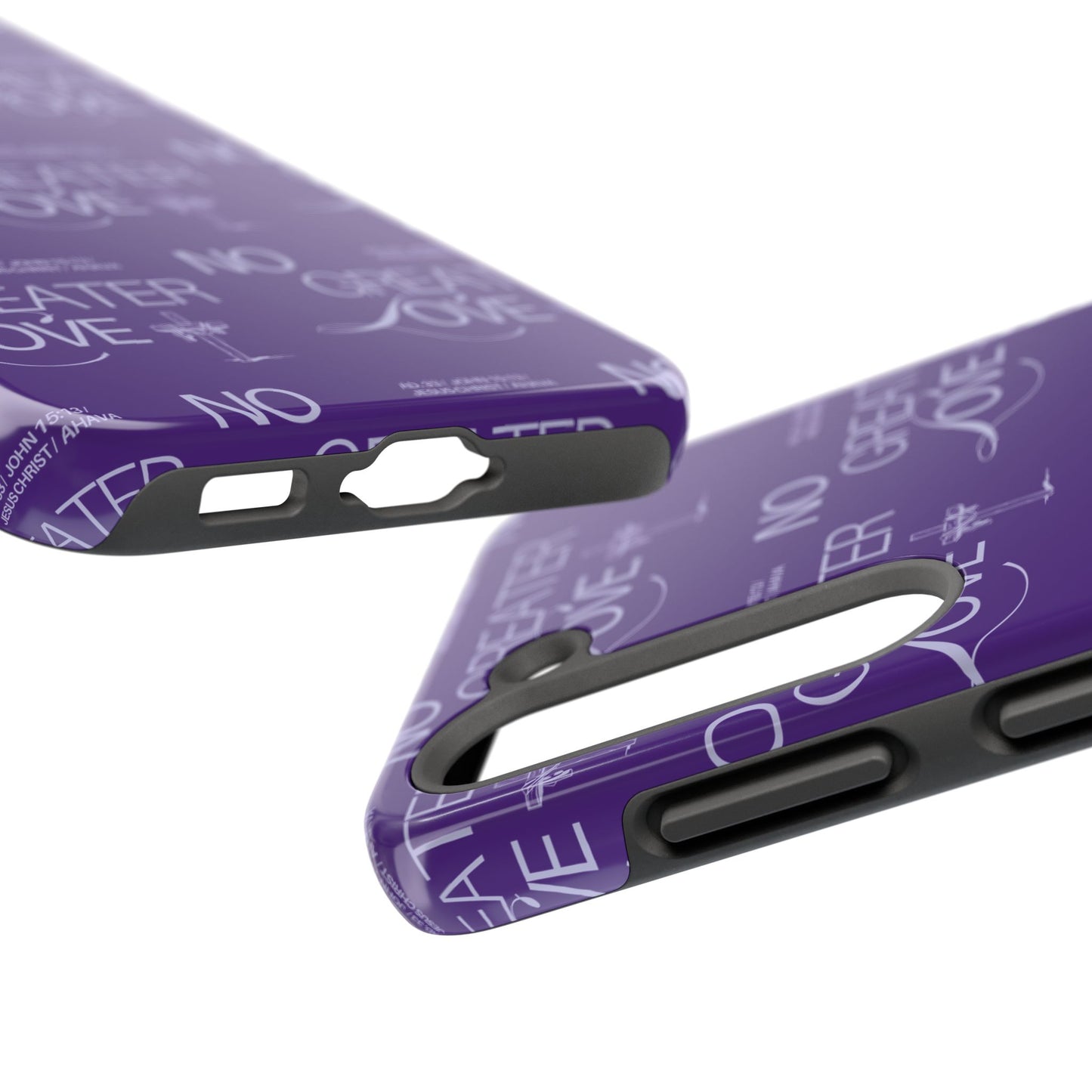 "No Greater Love" Purple Phone Case