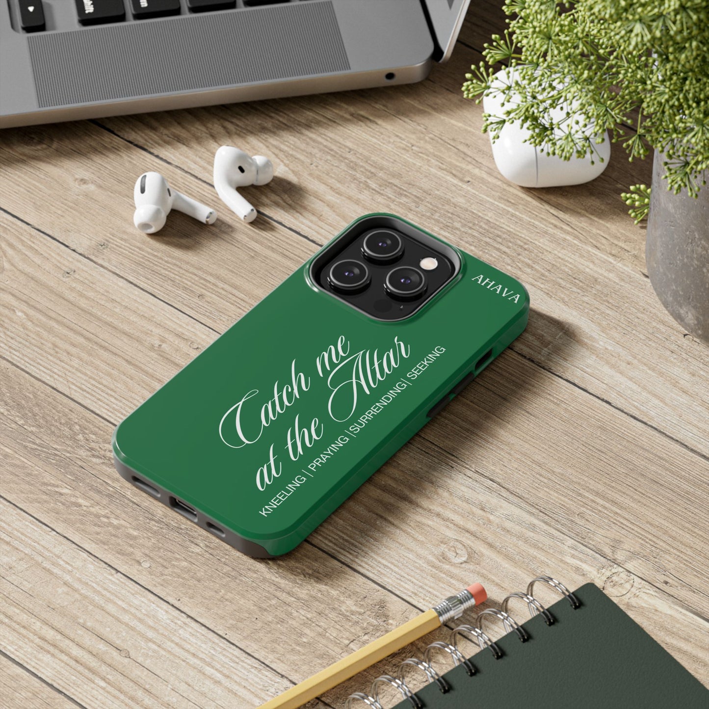 "Catch Me at the Altar" Green Phone Case