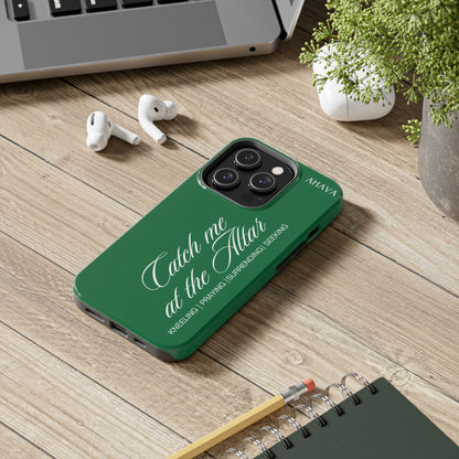 "Catch Me at the Altar" Green Phone Case