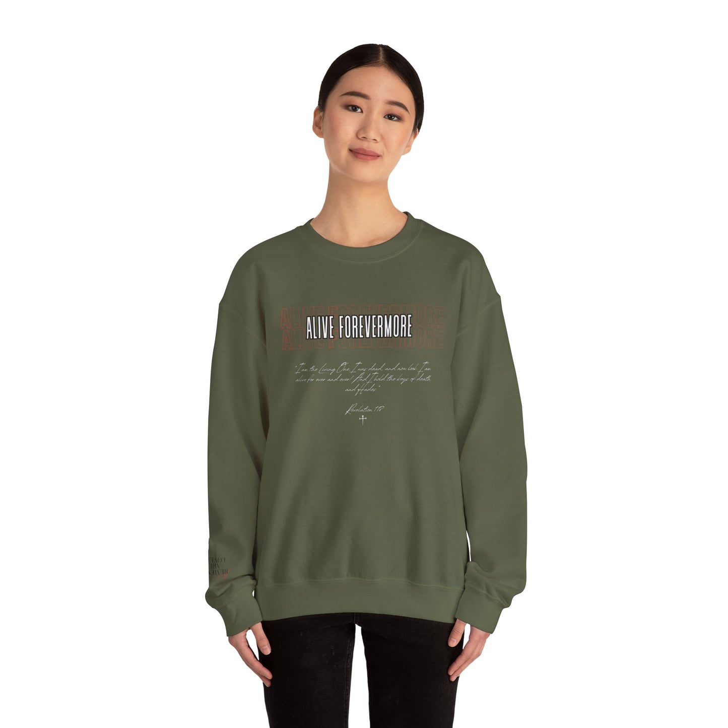 Alive Forevermore Sweatshirt – Revelation 1:18