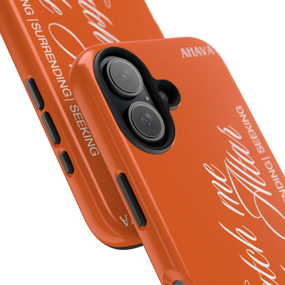 "Catch Me at the Altar" Orange Phone Case