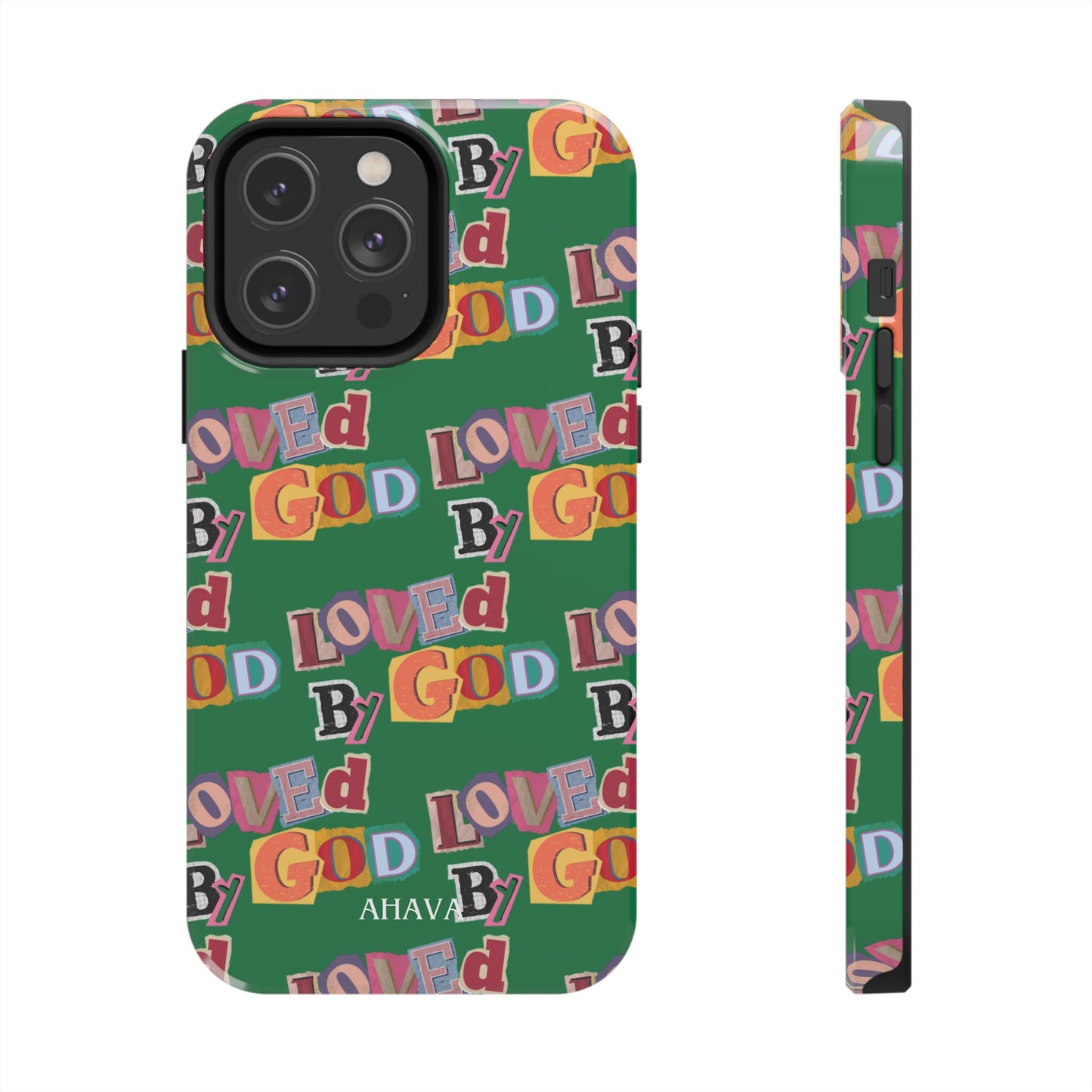 "Loved by God" Green Phone Case
