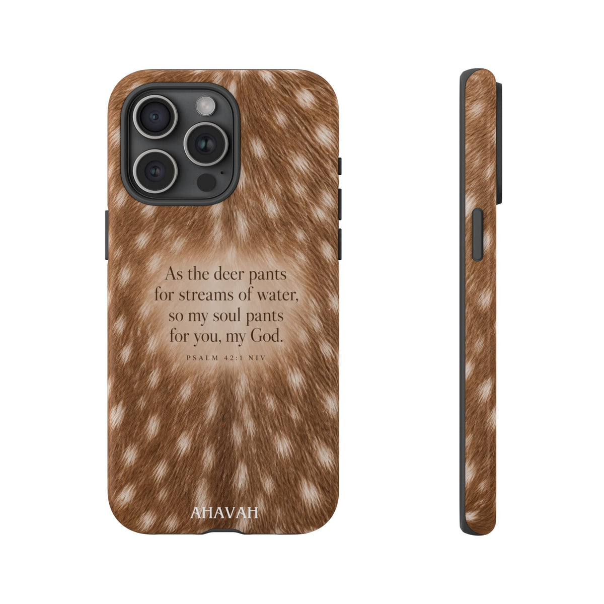 Psalm 42:1 Fawn Print Phone Case