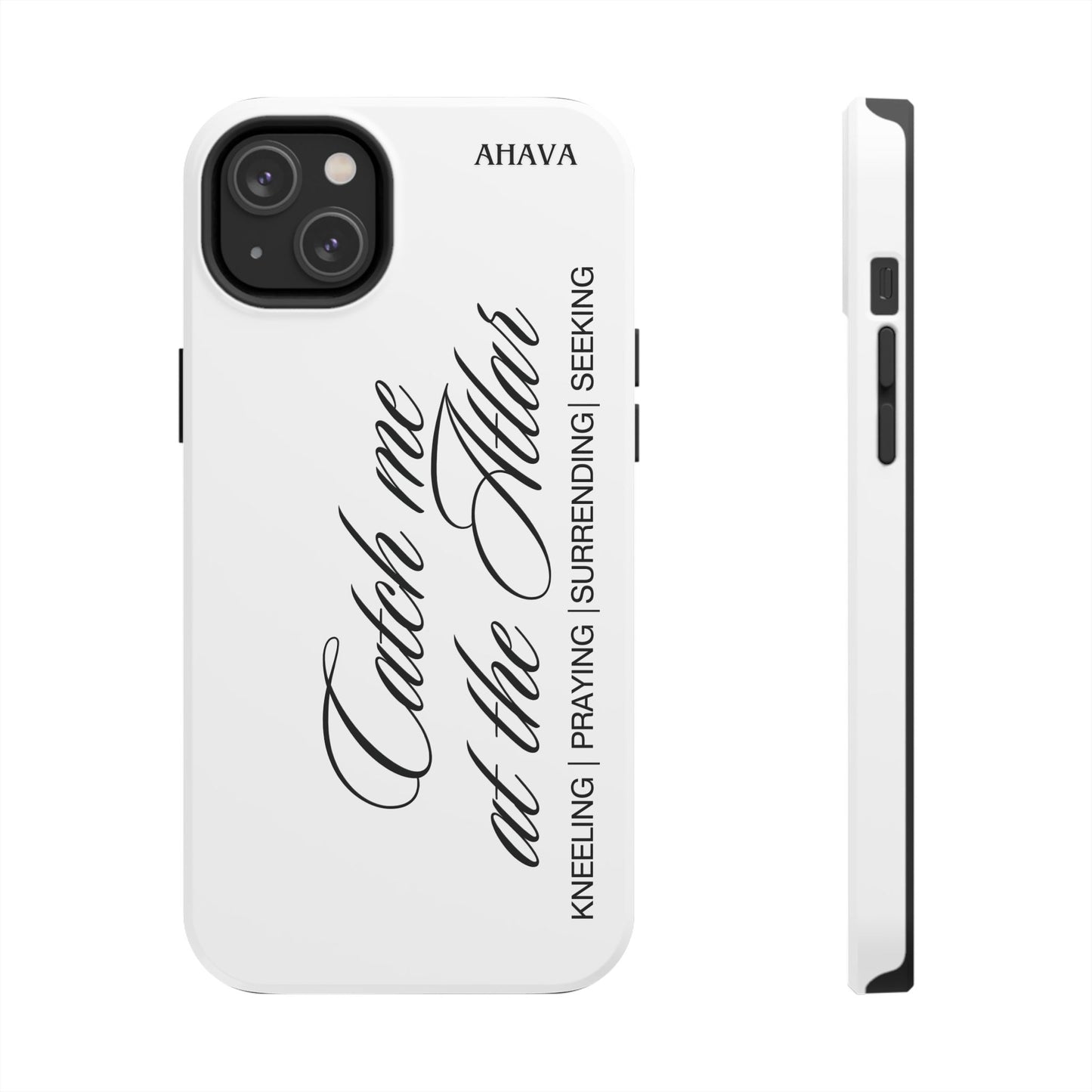 "Catch Me at the Altar" White Phone Case