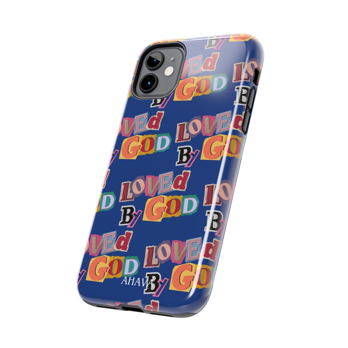 "Loved by God" Blue Phone Case