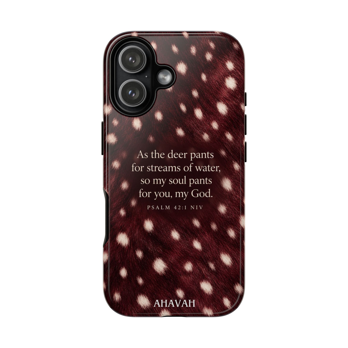 Psalm 42:1 Anointed Wine Fawn Phone Case