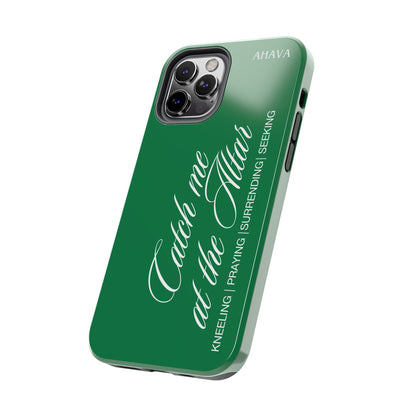 "Catch Me at the Altar" Green Phone Case