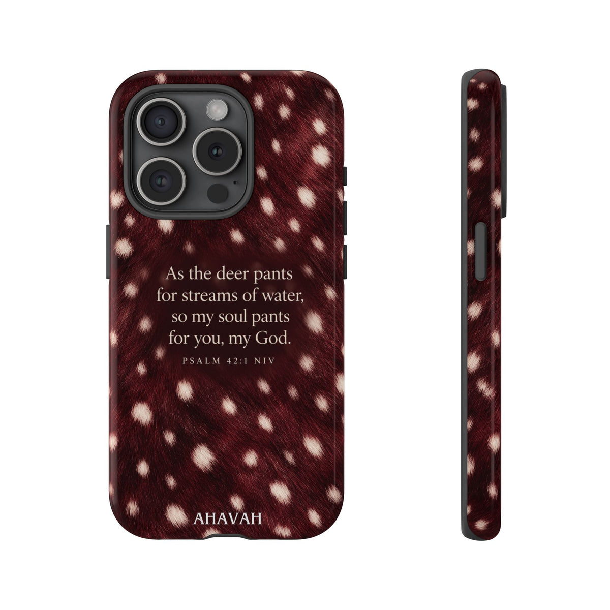 Psalm 42:1 Anointed Wine Fawn Phone Case