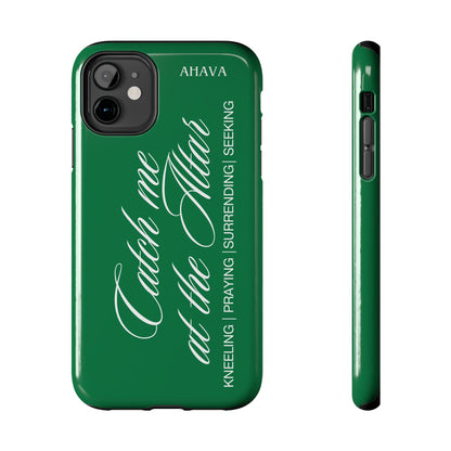 "Catch Me at the Altar" Green Phone Case