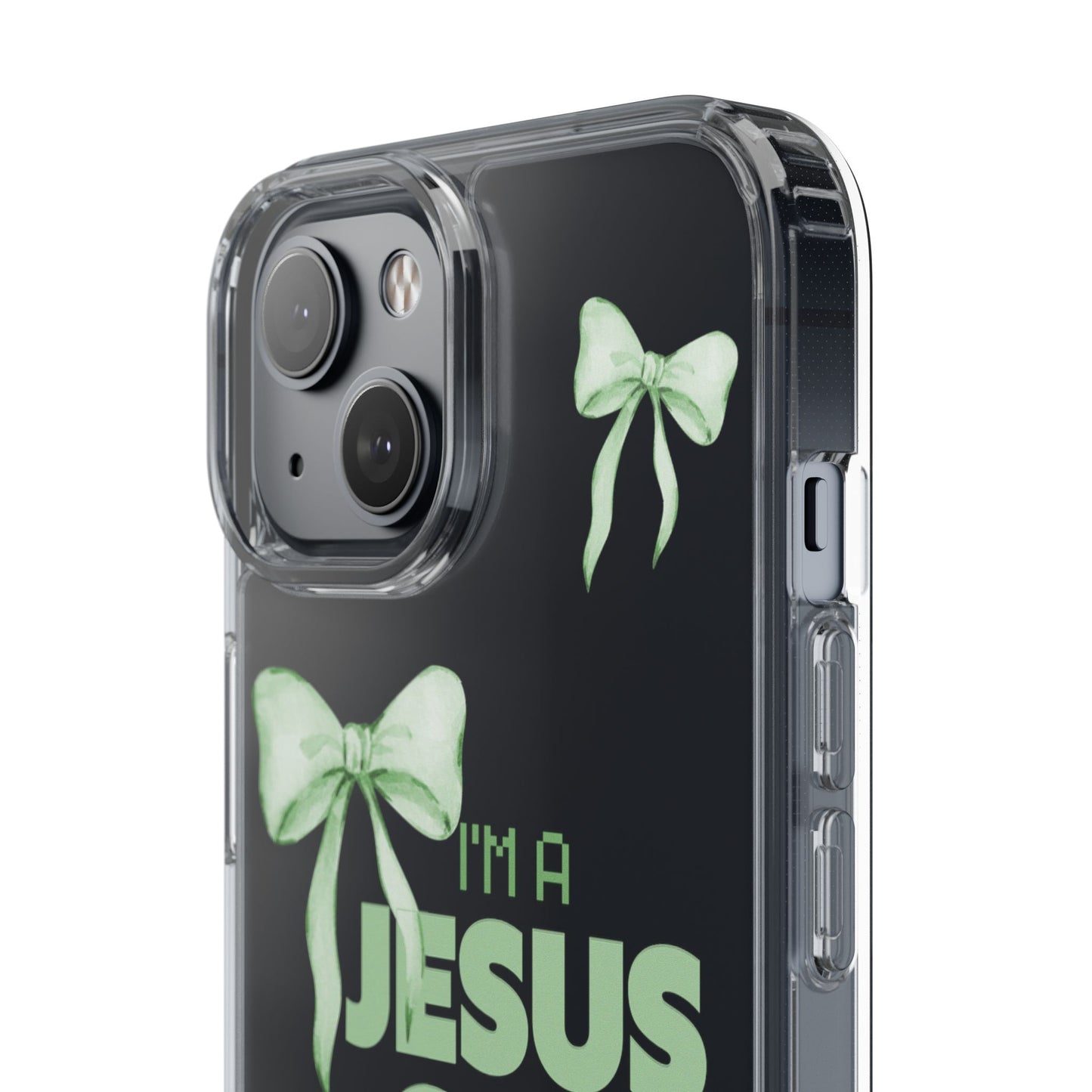 I'm a Jesus Girl Phone Case | Christian Aesthetic Gift for Her | Clear Shockproof Tough Case