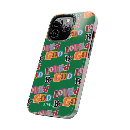 "Loved by God" Green Phone Case