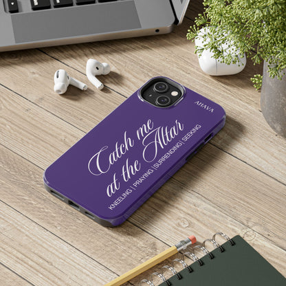 "Catch Me at the Altar" Purple Phone Case