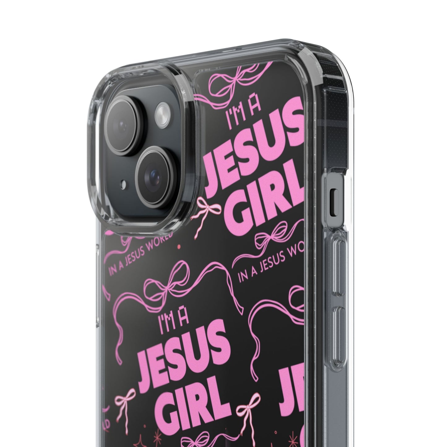 I'm a Jesus Girl Pink Case -Clear
