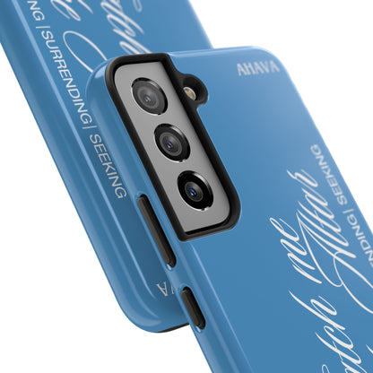"Catch Me at the Altar" Light Blue Phone Case