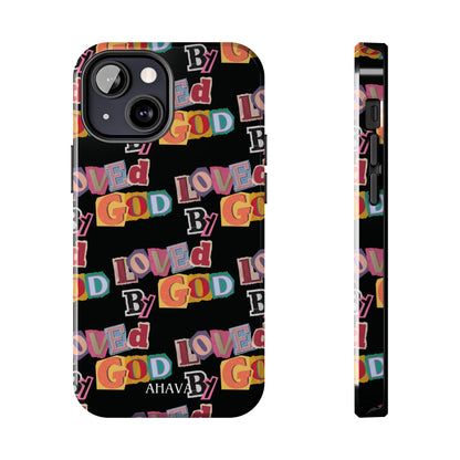 "Loved by God" Black Phone Case