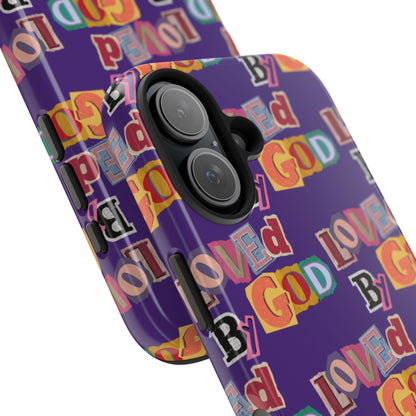 "Loved by God" Purple Phone Case