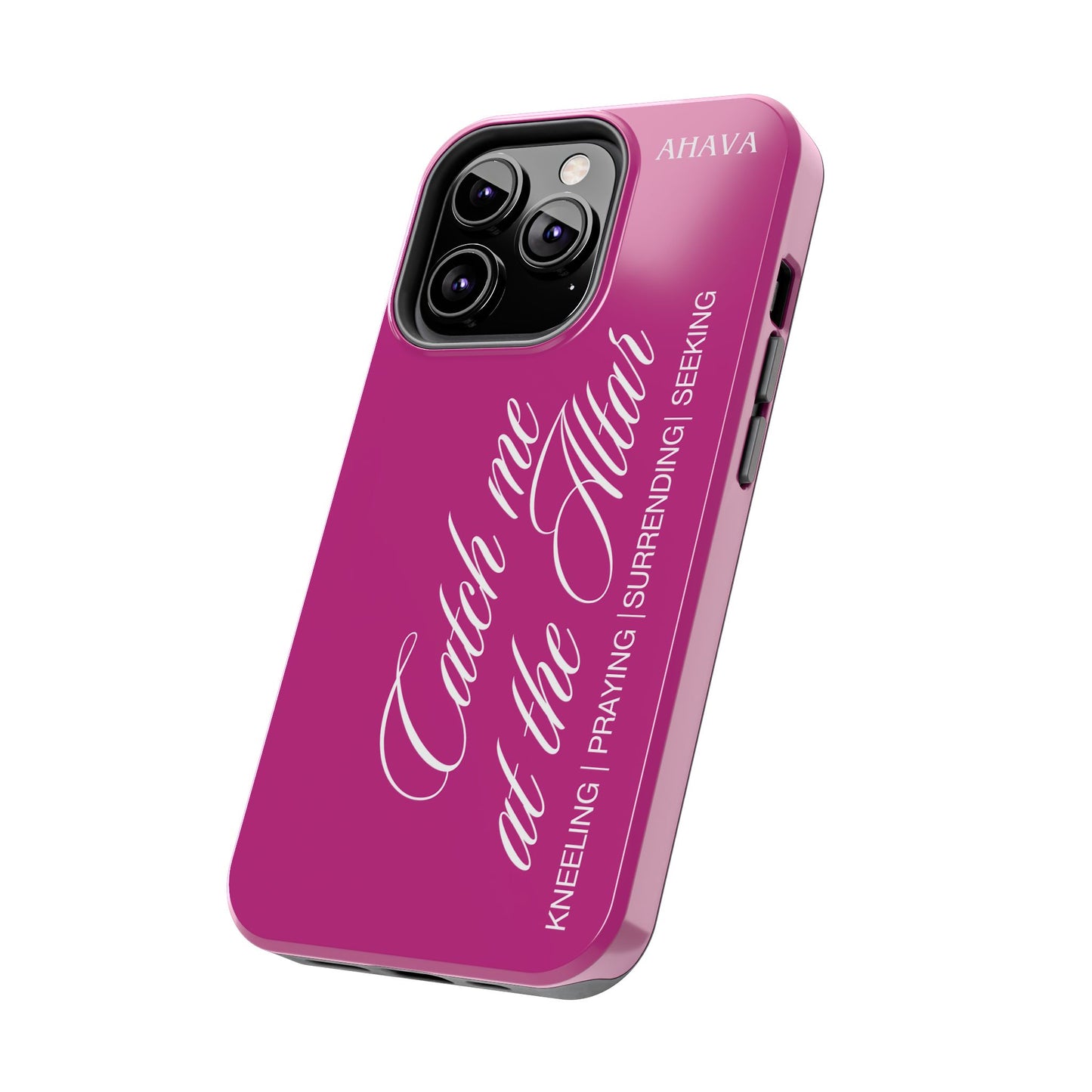 "Catch Me at the Altar" Pink Phone Case
