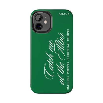 "Catch Me at the Altar" Green Phone Case